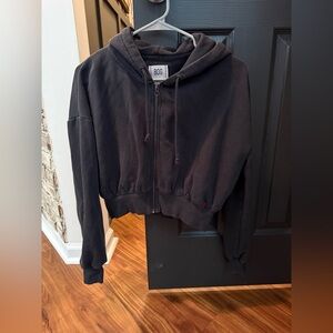 BDG Charcoal Zip-Up Hoodie